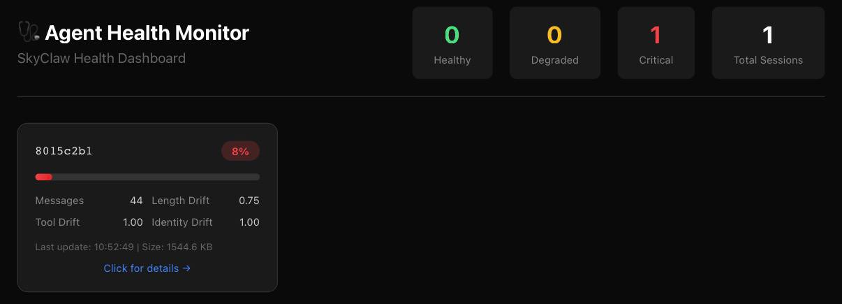 Agent Health Dashboard